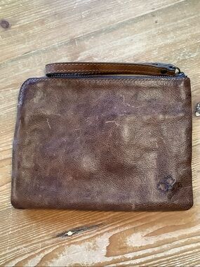 Patricia Nash Large Cassini Zip Wallet Brown Leather Pocket Clutch
